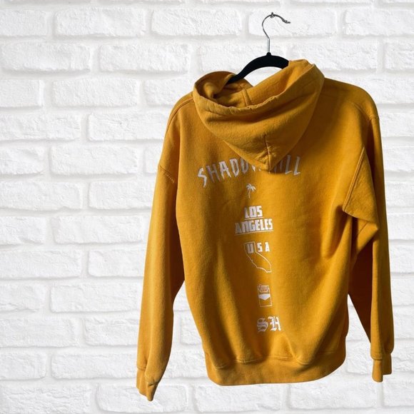 M | Shadow Hill USA Mustard Yellow Merch Hoodie - Picture 3 of 3
